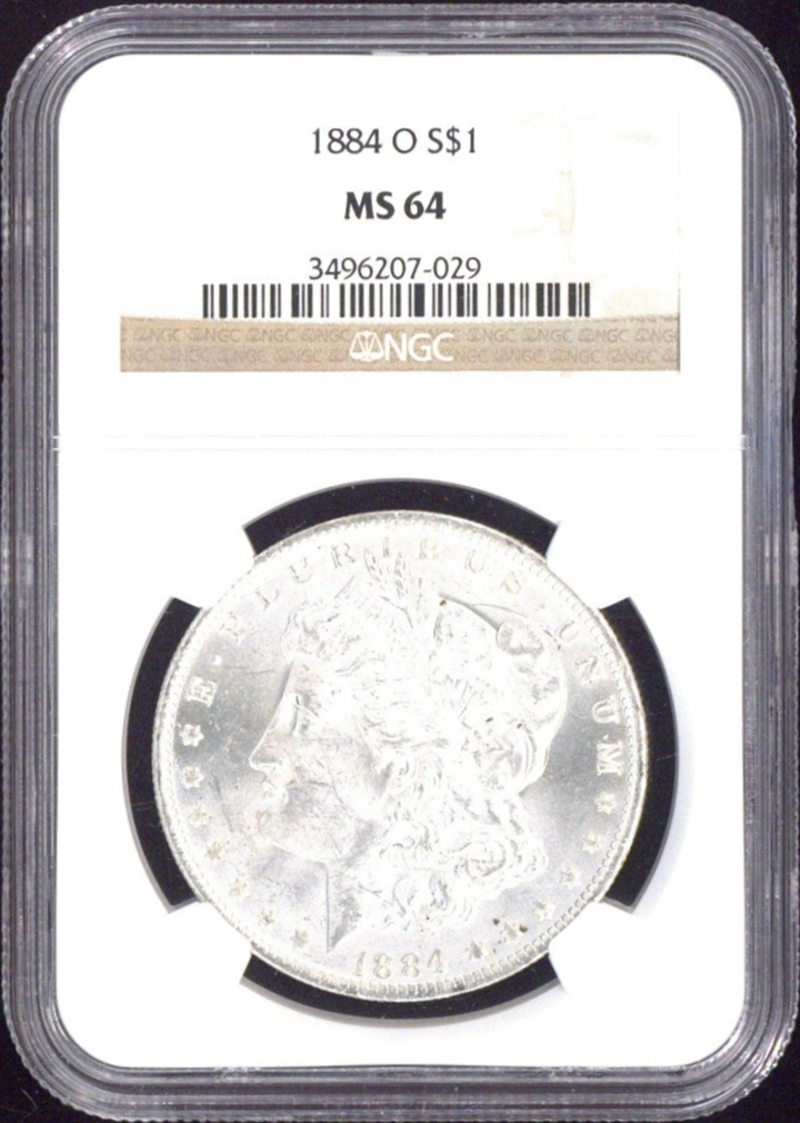 1884-O One Dollar NGC MS64